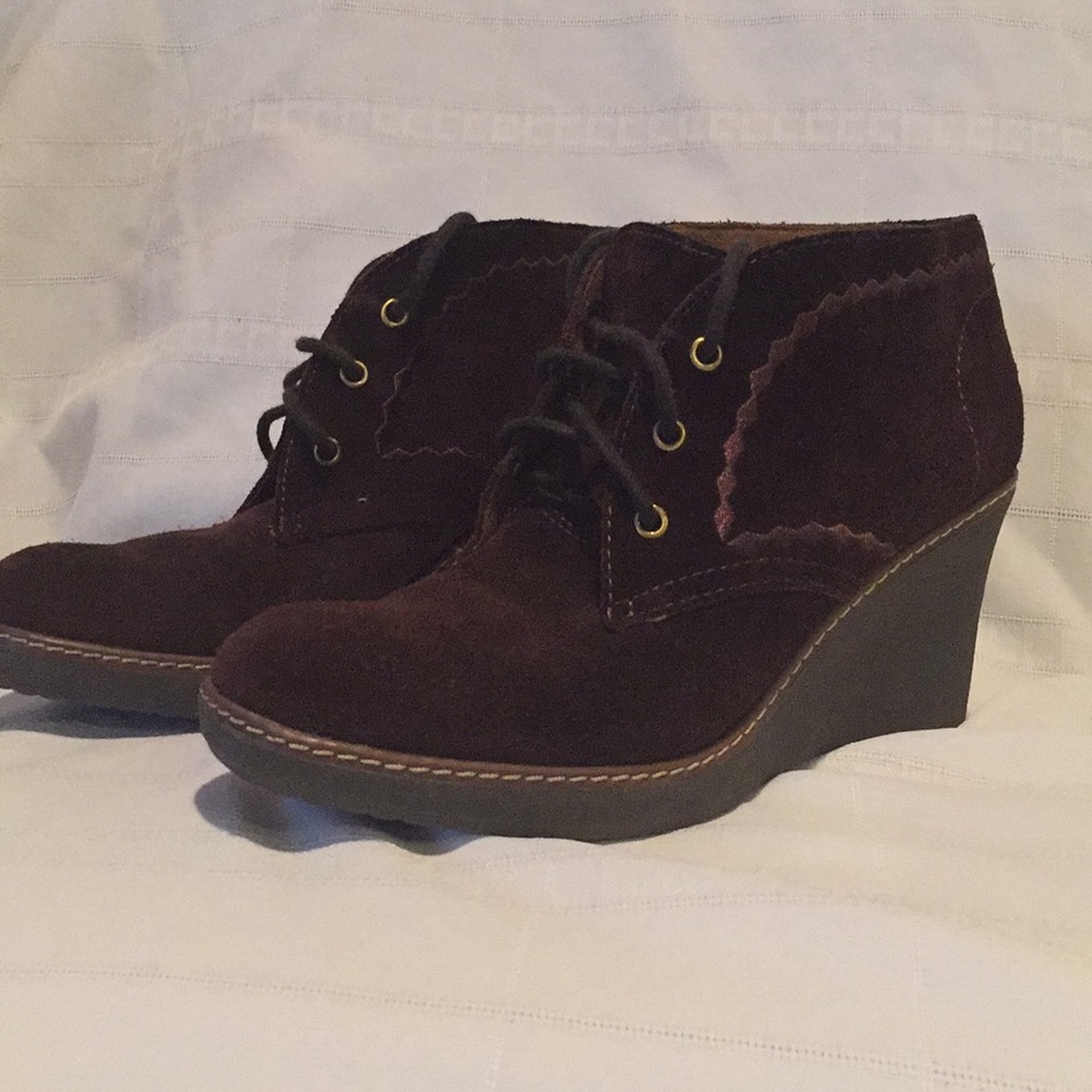 Naturalizer N5 comfort Leather wedge size 8